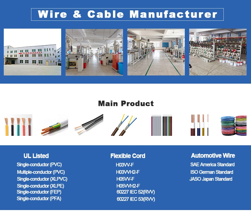 RV Factory Electric Cable Price 2.5mm Electric Cable Power Cables for Public Building